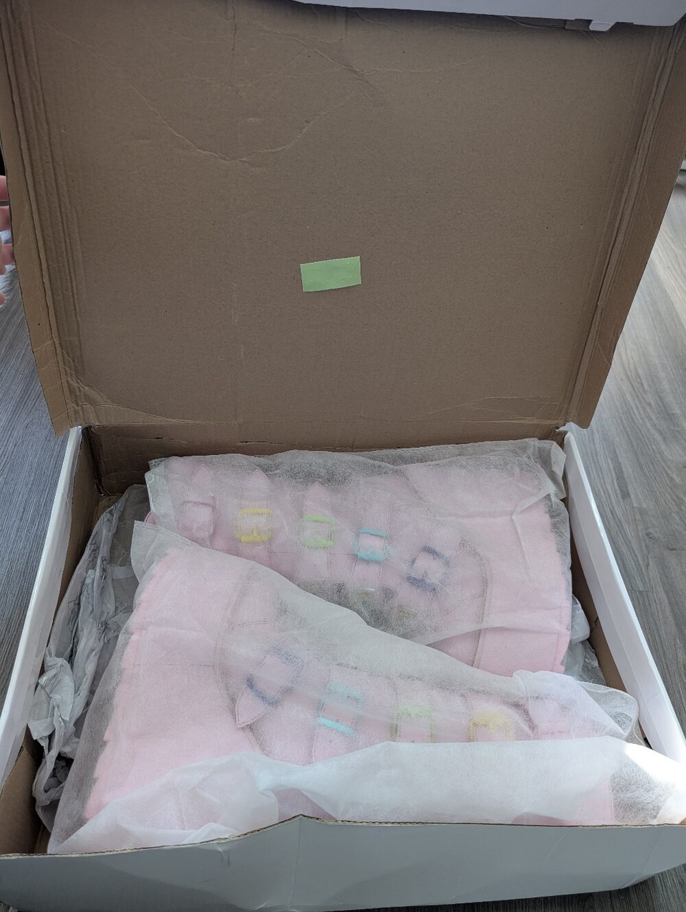 YRU DUNE RAINBOW - PASTEL PINK KNEE HIGH BOOTS | SIZE 6 - Picture 4 of 5